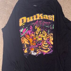 OutKast ATLiens Graphic Long Sleeve Tee - Black